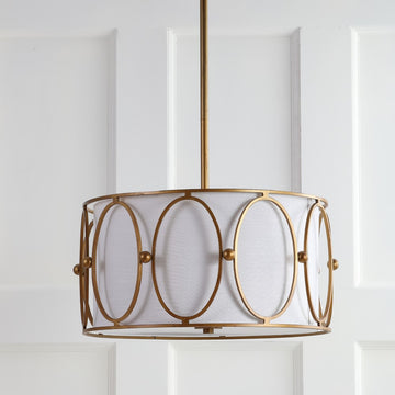 Violetta 19" Metal LED Pendant - JONATHAN Y